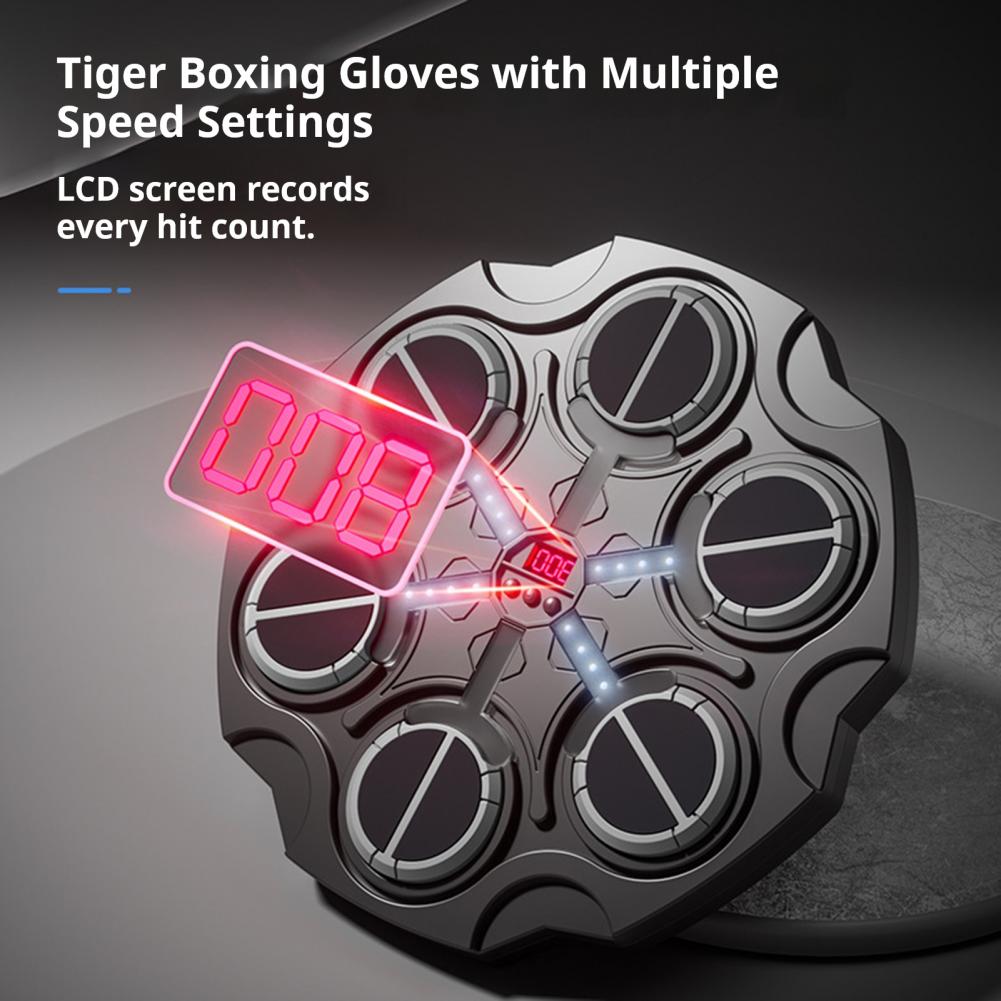 Led Gloves Music - Music Boxing Machine, Wall-Mounted LED Boxing