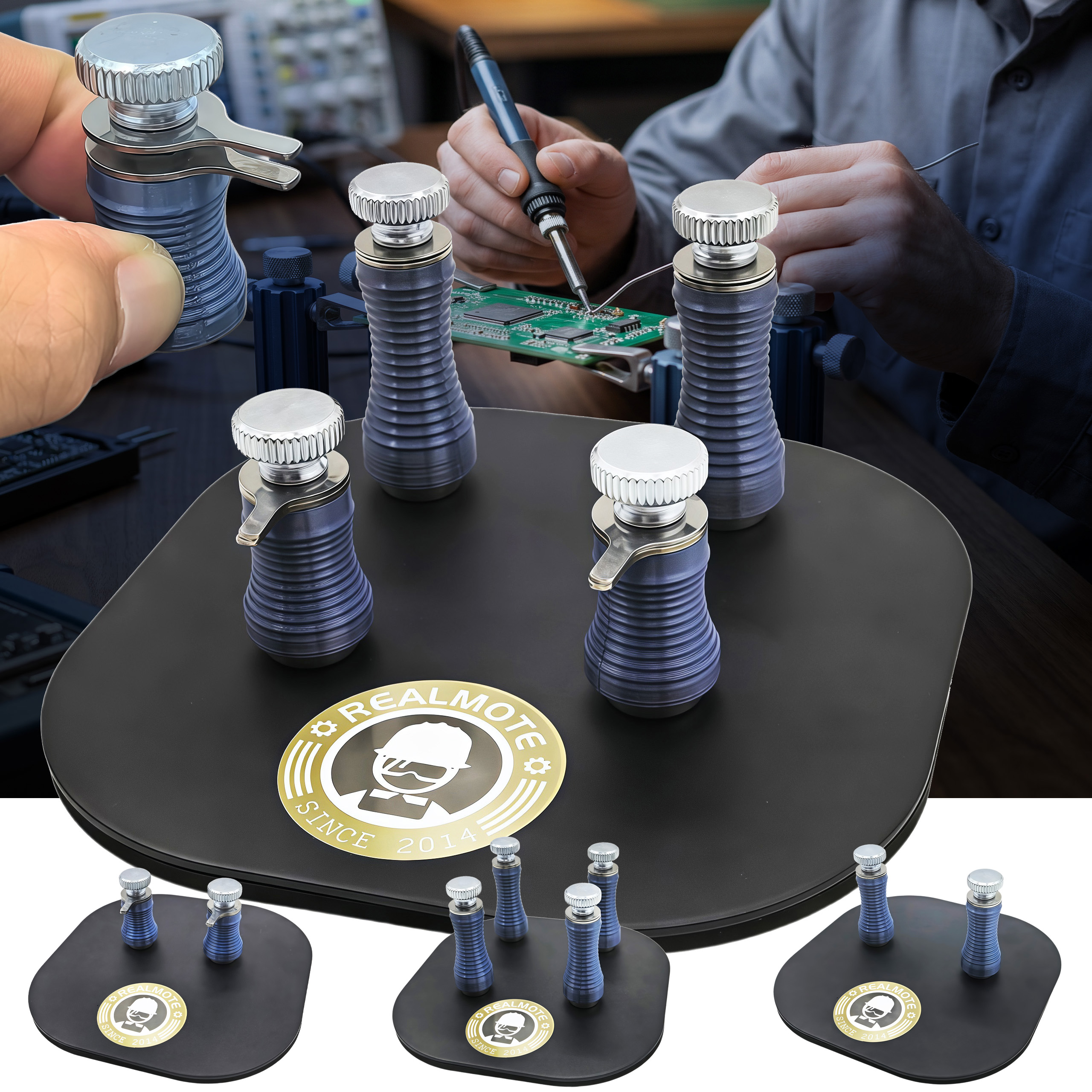 Electronics Stuff - Universal PCB Holder Soldering Platform Magnetic