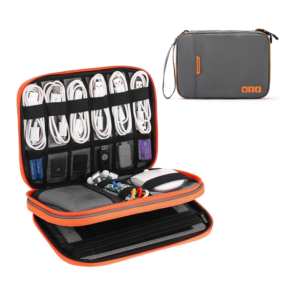 Electronics Gadgets Bag - Double Layers Large Capacity Travel Electronic