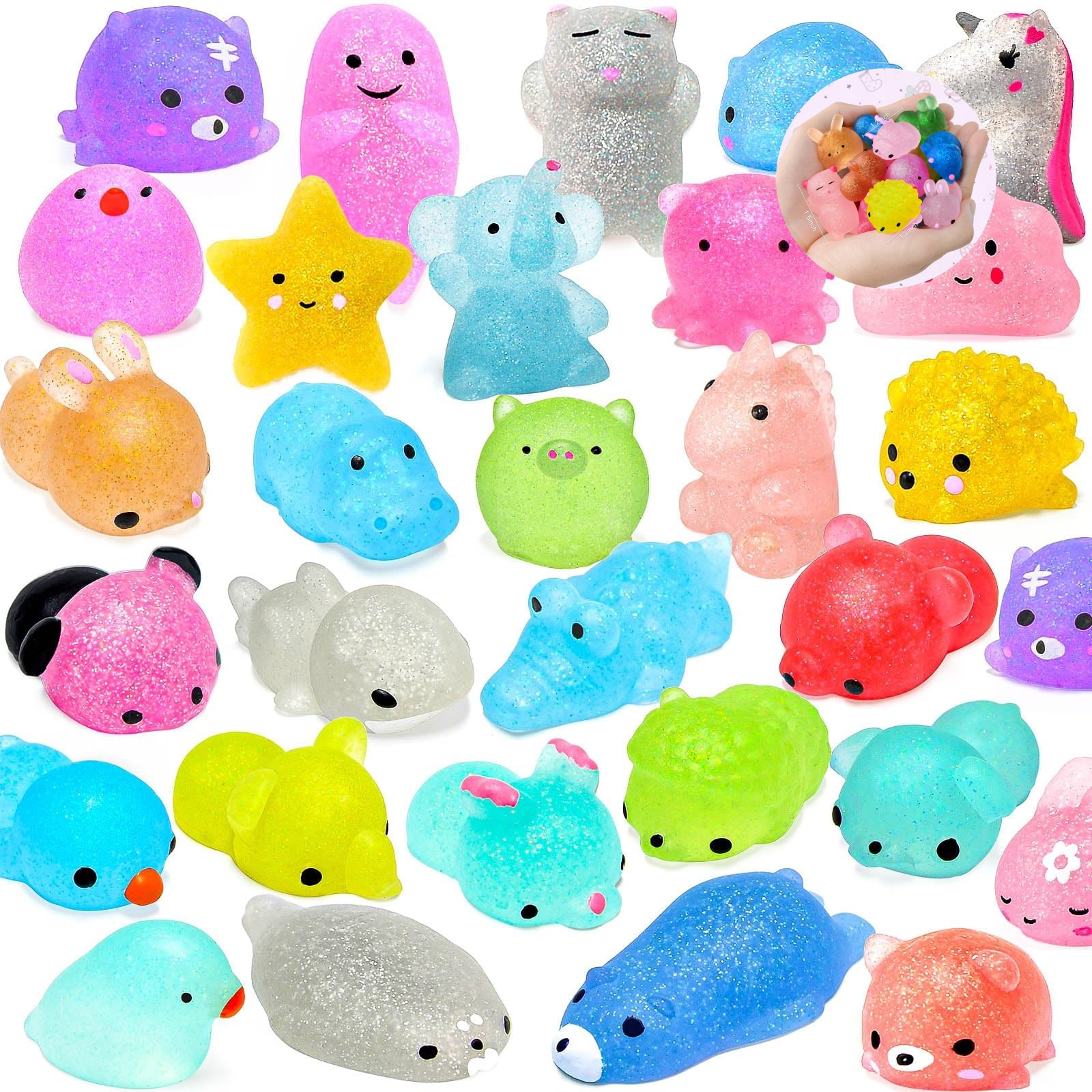 Electronics Gadgets Bag - 10/20/40 Mochi Squishy Toys Mini Kawaii