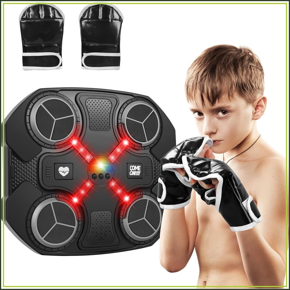 Led Gloves Music - Smart Music Boxing Machine with Bluetooth,