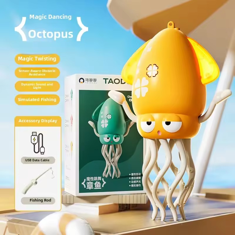 Electronics Gadgets To Gift - Smart Dancing Octopus Robot - Auto-Avoidance