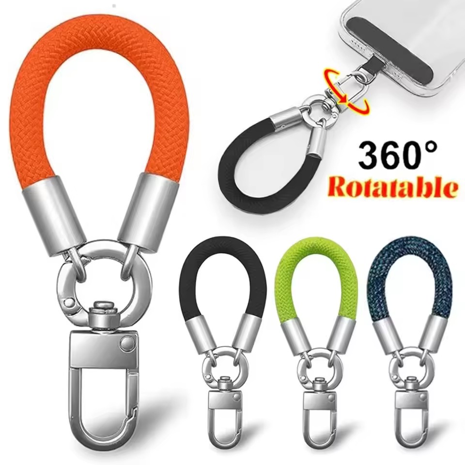 Mobile Electronics Gadgets - Metal Phone Lanyard Gasket Patch Rotatable