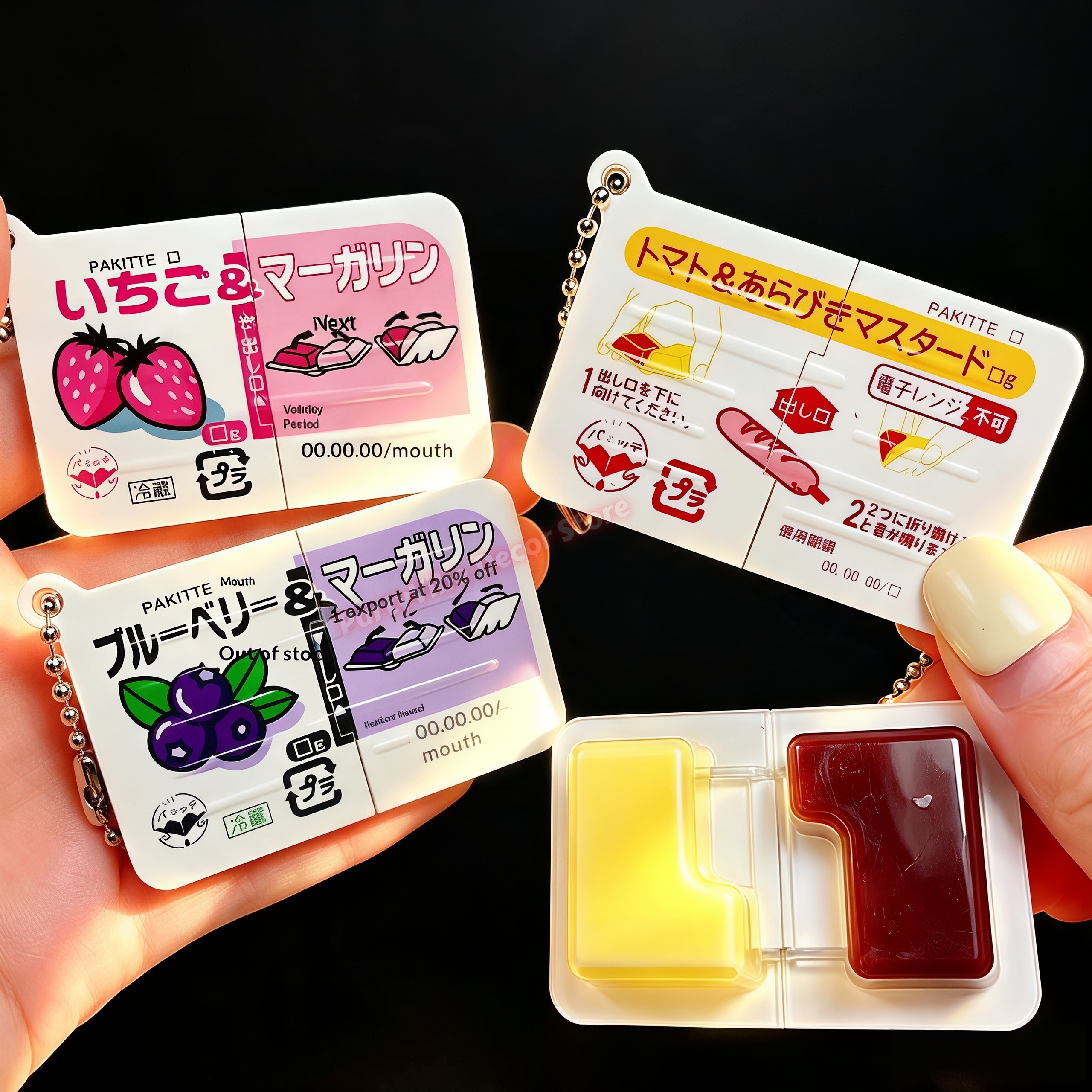Electronics Gadgets Bag - Mini Jam Snap Fidget toys Food-Themed