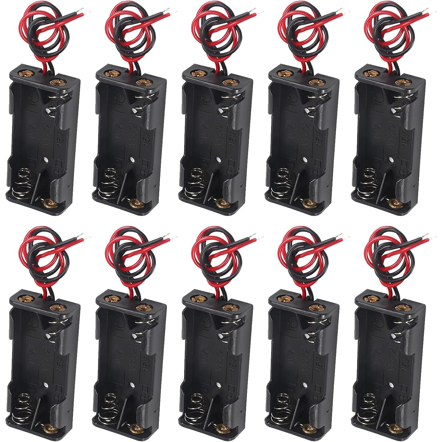Unique Electronics Gadgets - 10pcs AAA Battery Holder 2X 1.5V