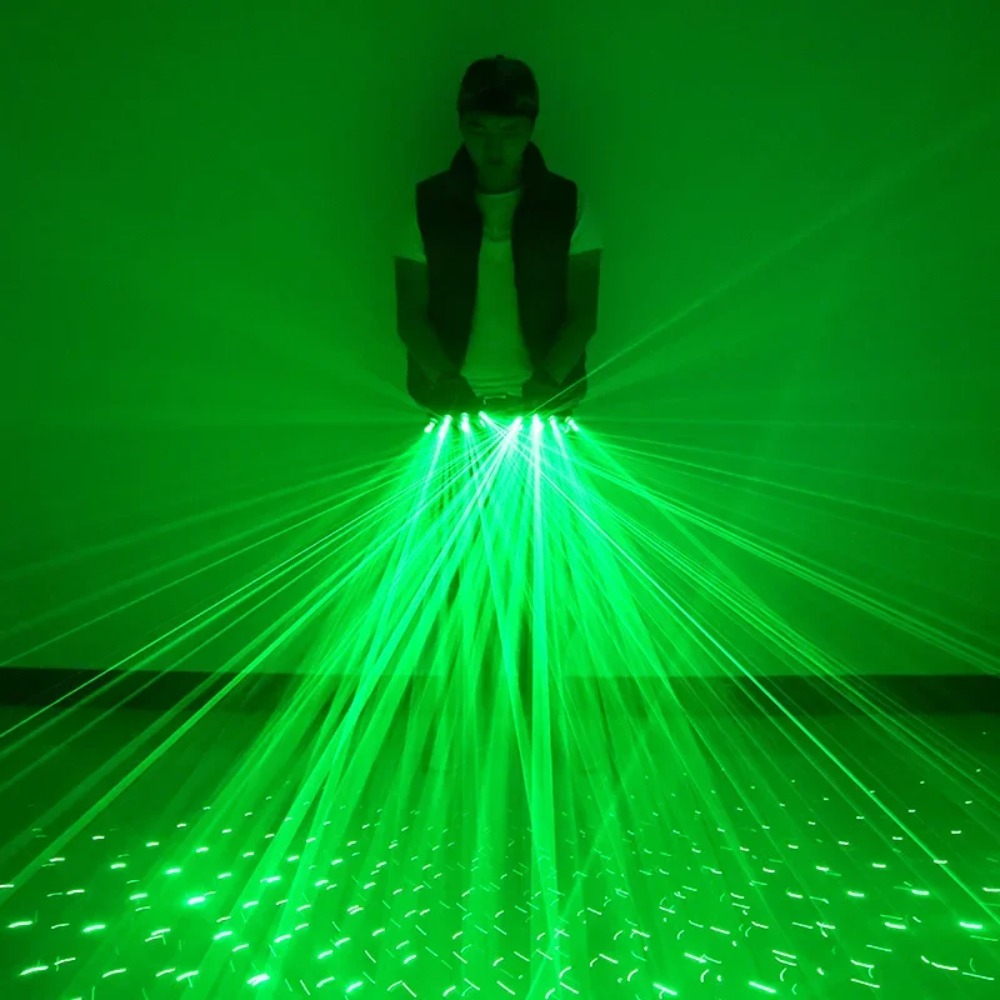 Led Gloves Music - Green Laser Gloves Laser FlashFinger Dress
