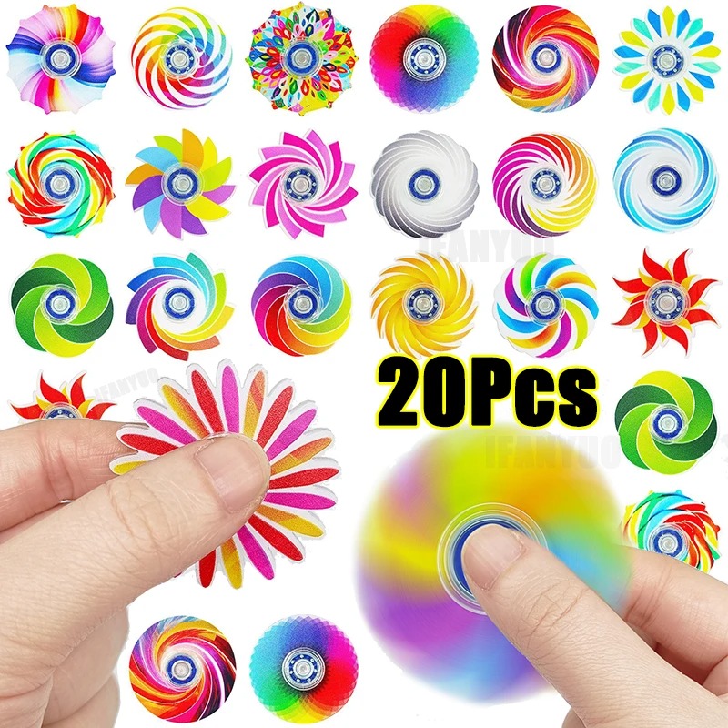 Electronics Gadgets Bag - 5-20Pcs Mini Ranbow Fidget Spinner Stress