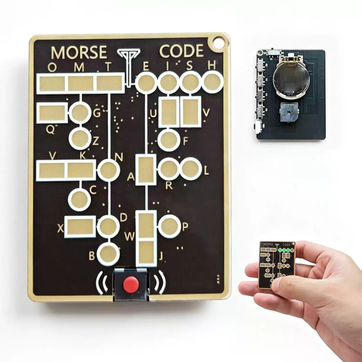 Electronics Gadgets To Gift - Portable Morse Code Trainer Card LED