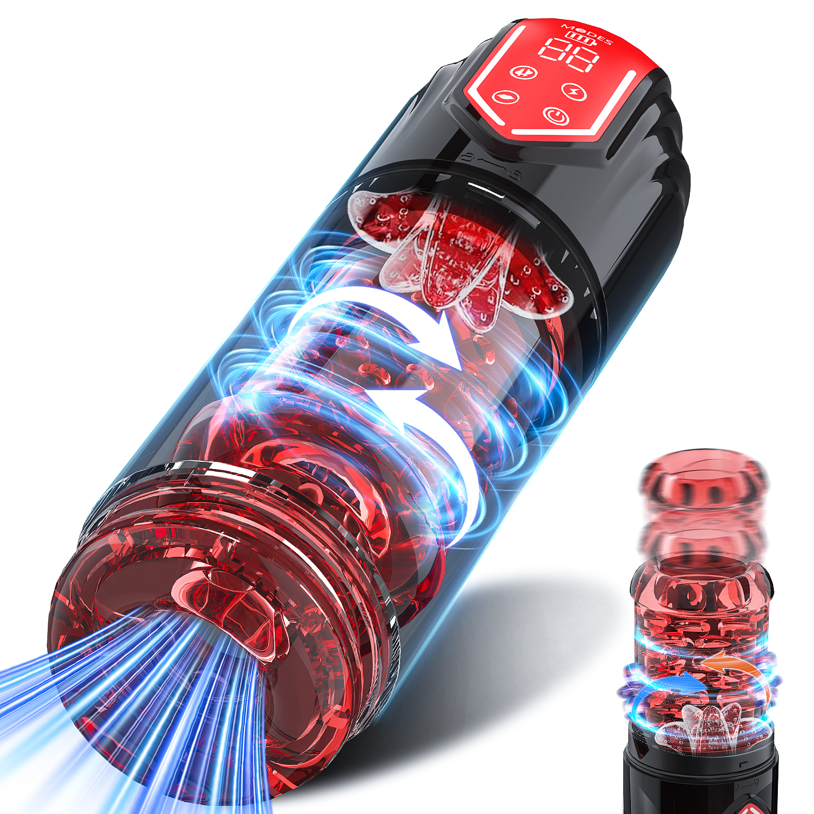 Electronics Gadgets For Women - Automatic Male Masturbator Telescopic Rotation Vagina