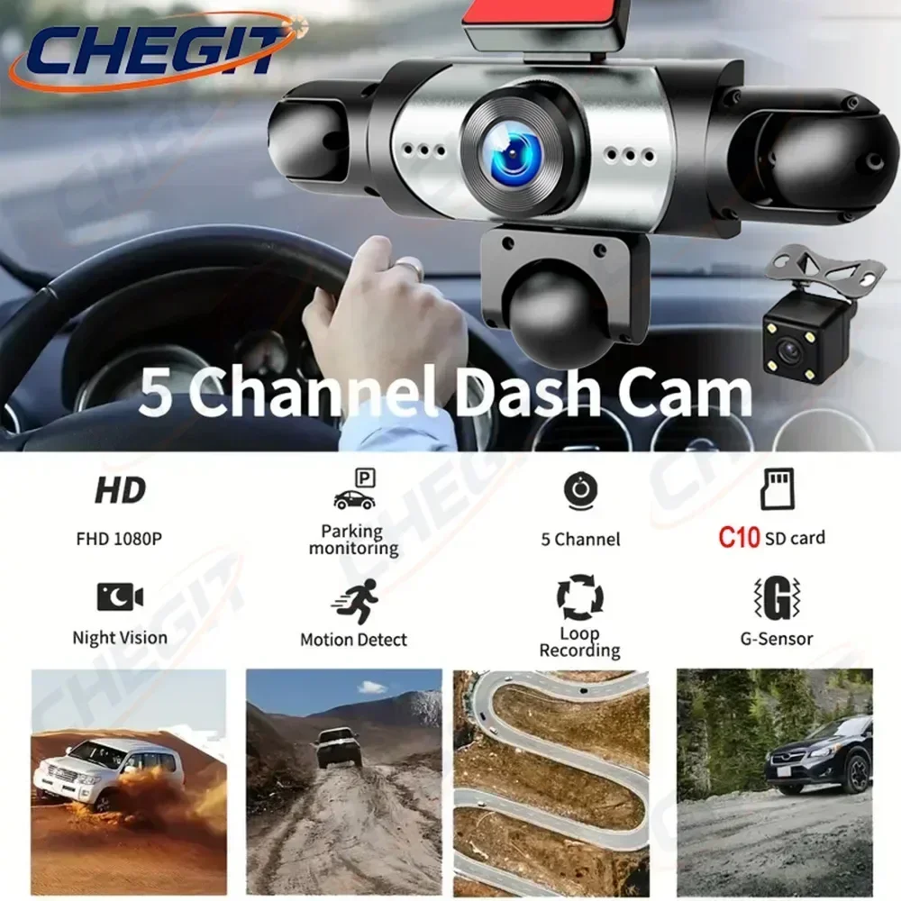 New 5Lens Dash cam 360° 1080P  - Panoramic Dash Cam 360 recension och pris