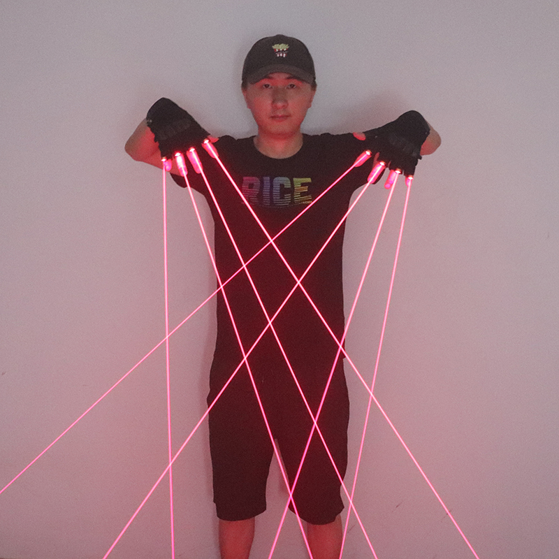 650nm Red Laser Gloves Stage L - Led Gloves Music recension och pris