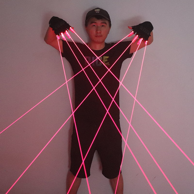 650nm Red Laser Gloves Stage L - Led Gloves Music recension och pris
