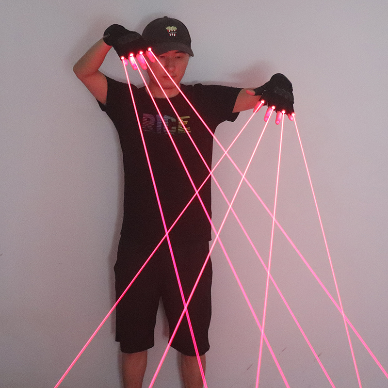 650nm Red Laser Gloves Stage L - Led Gloves Music recension och pris