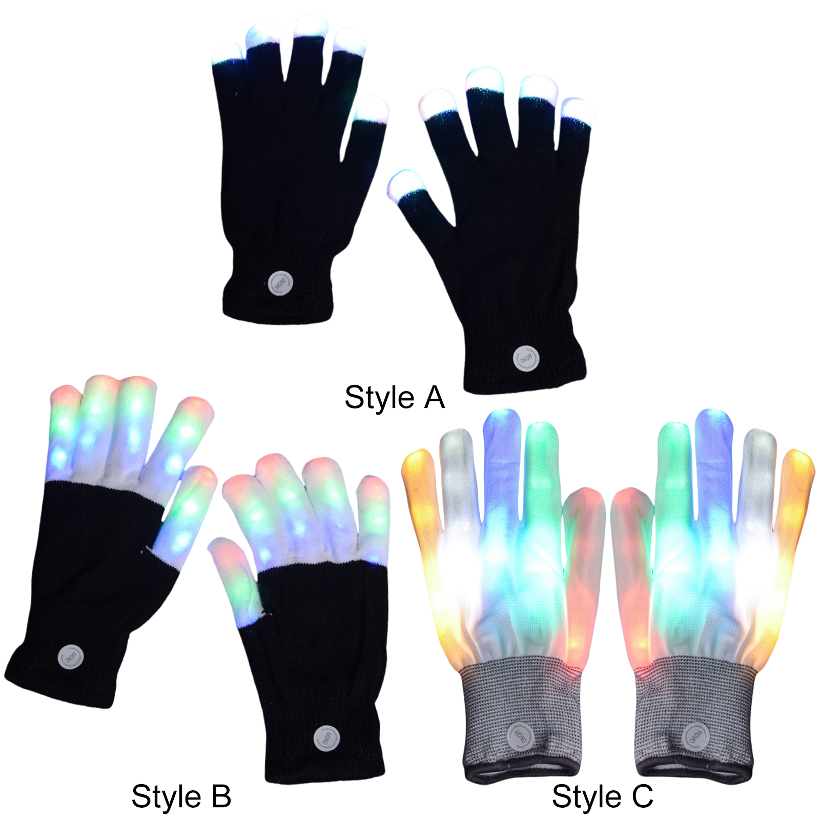 LED Flashing Finger Lighting G - Led Gloves Music recension och pris