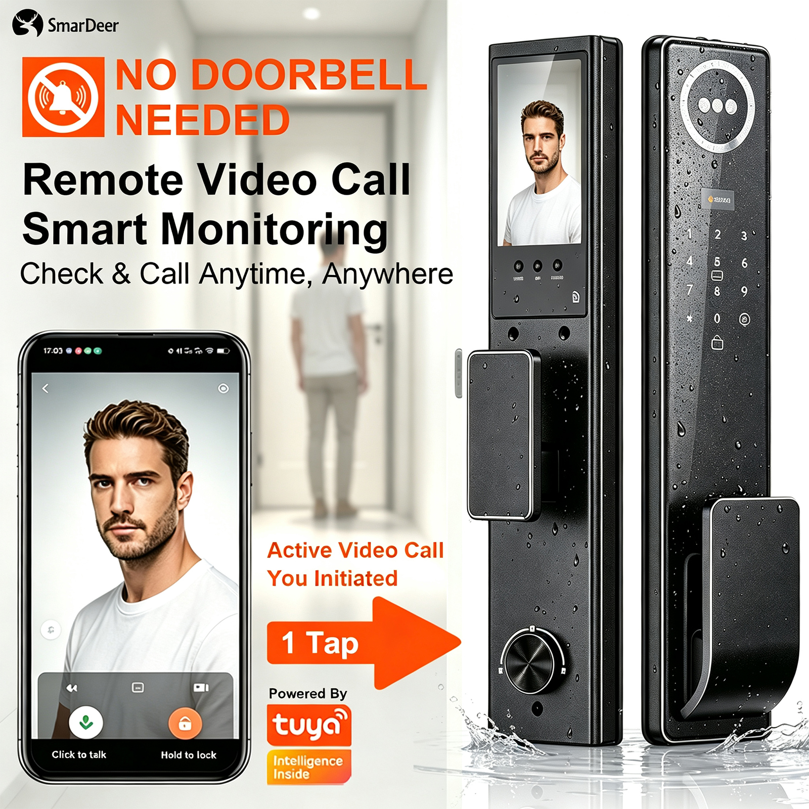 3D Face & Palm Vein Smart Door - Unique Electronics Gadgets recension och pris