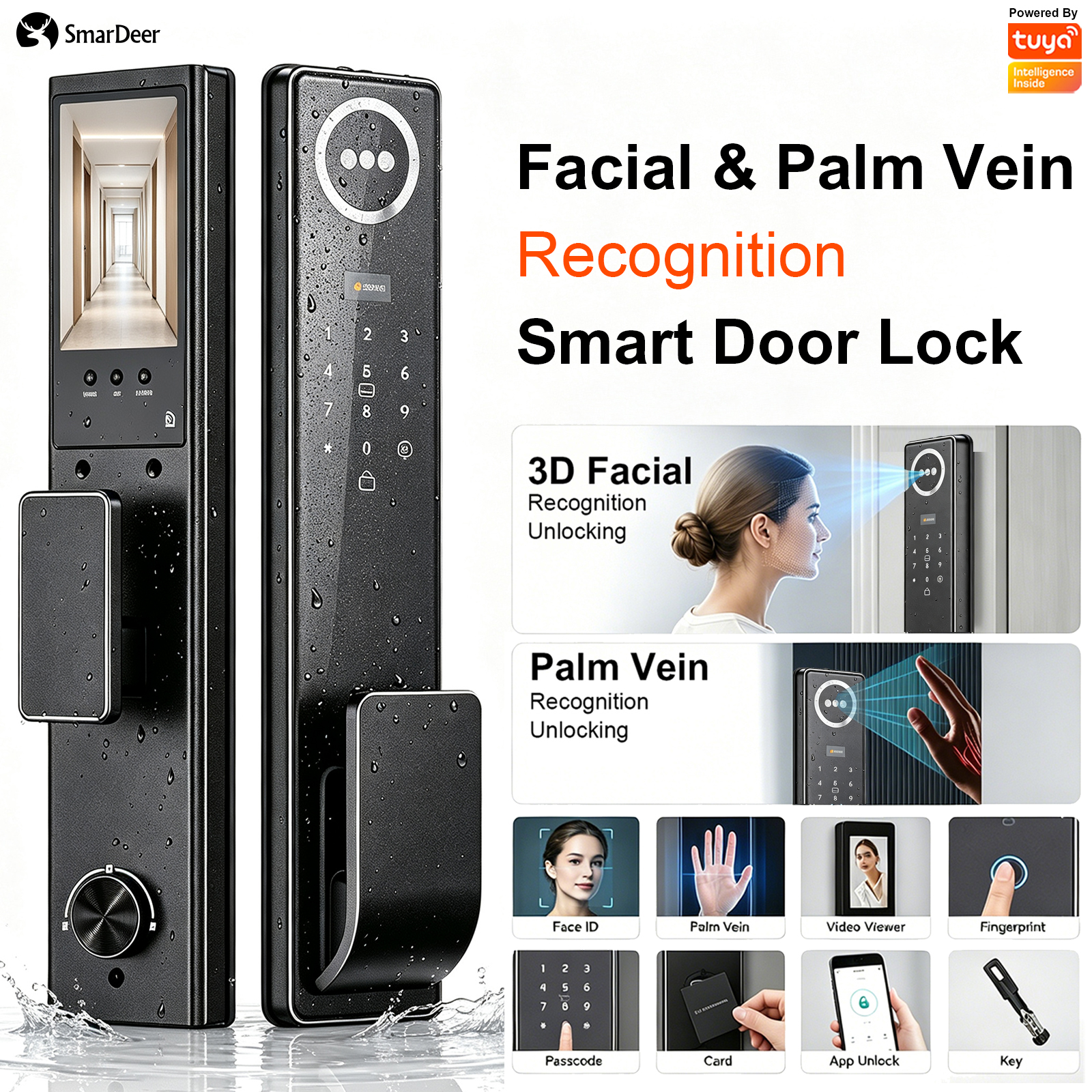 3D Face & Palm Vein Smart Door - Unique Electronics Gadgets recension och pris