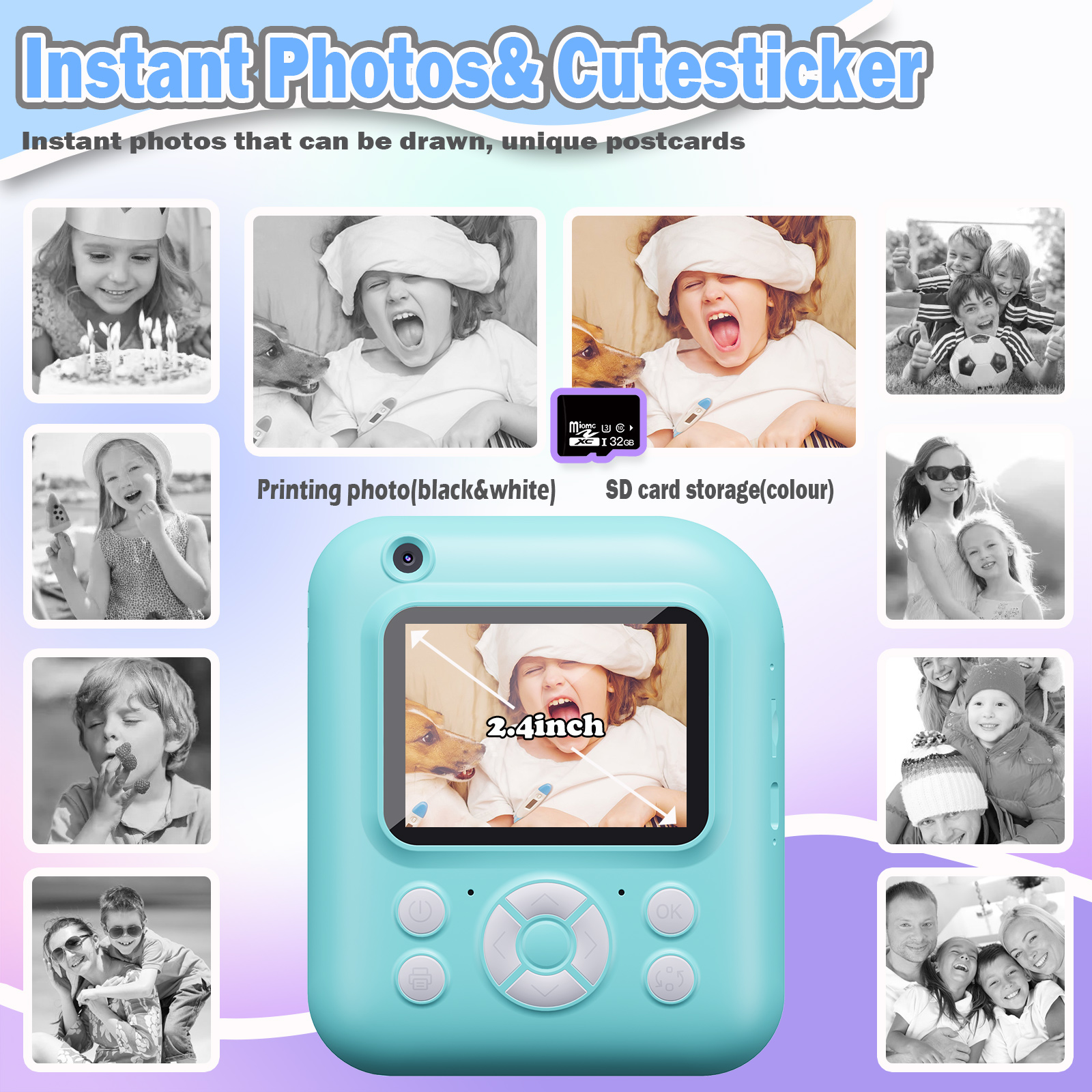 Instant Print Camera Digital C - Electronics Gadgets Bag recension och pris