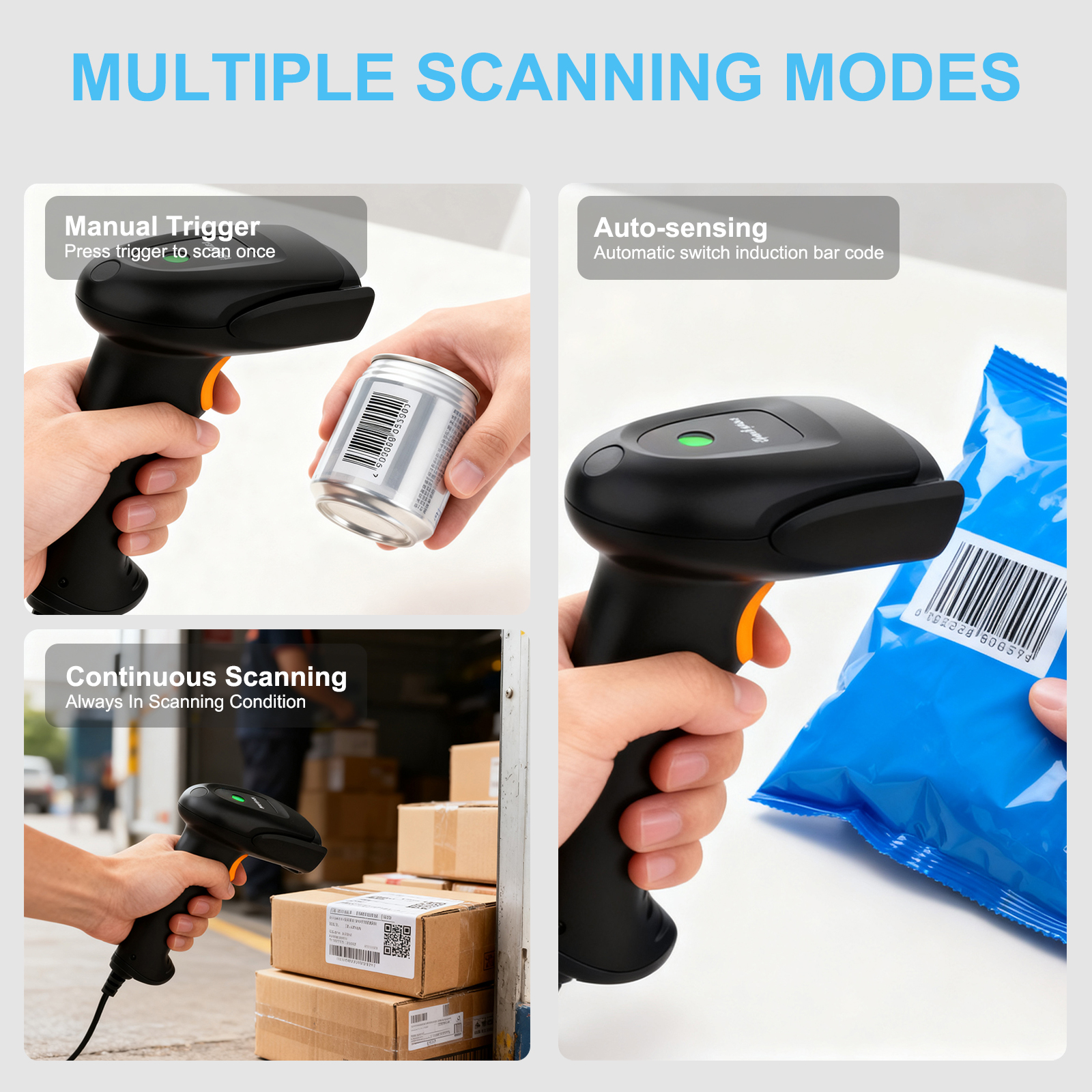 2D 1D Handheld Wireless Barcod - Barcode Scanner Wireless recension och pris