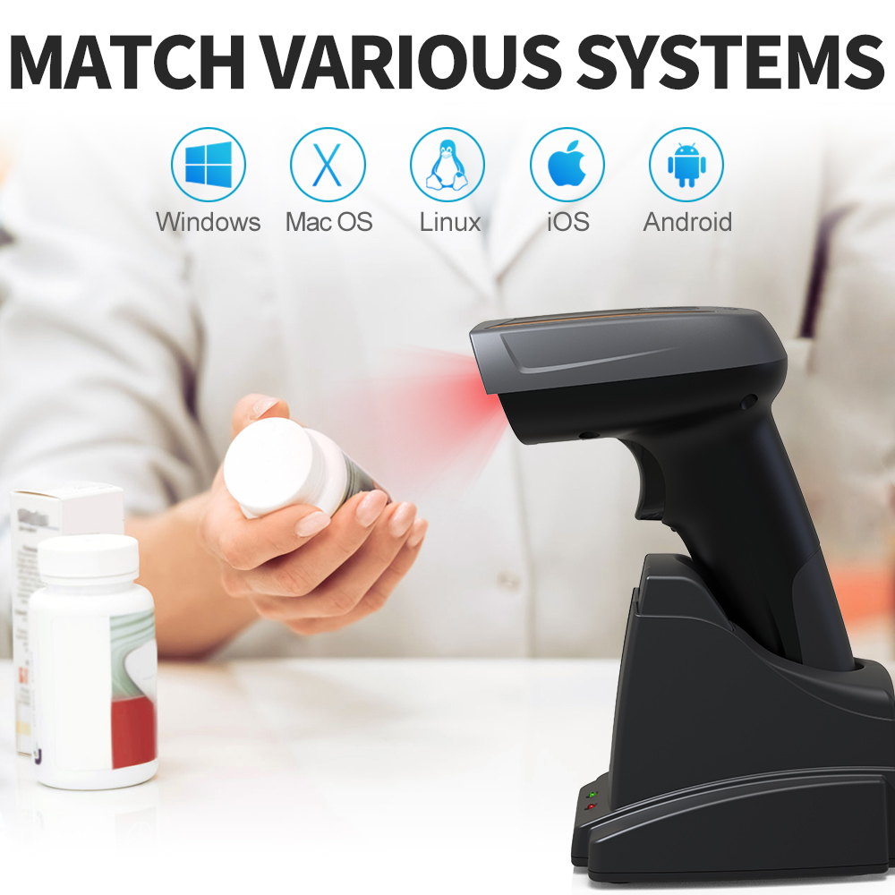 GTCODESTAR X-1801B Qr 1D 2D Ba - Barcode Scanner Wireless recension och pris