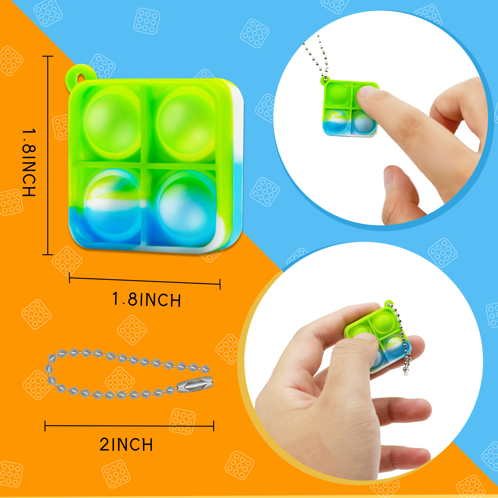 Mini Pop Fidget Keychain Toys  - Electronics Gadgets Bag recension och pris