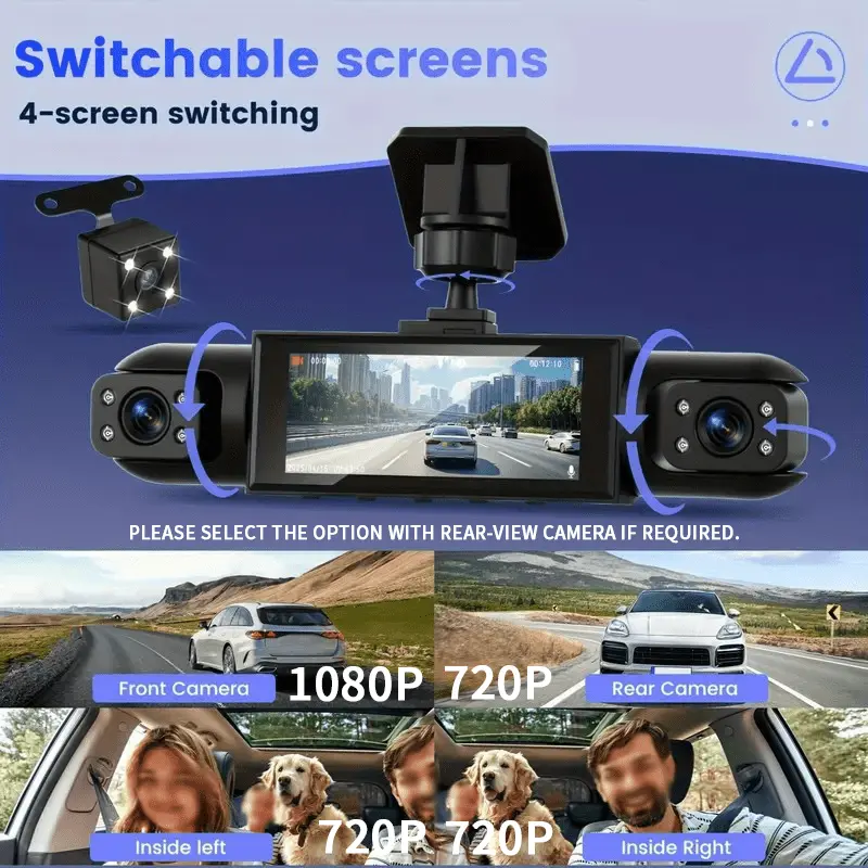 360° panoramic three-channel d - Panoramic Dash Cam 360 recension och pris