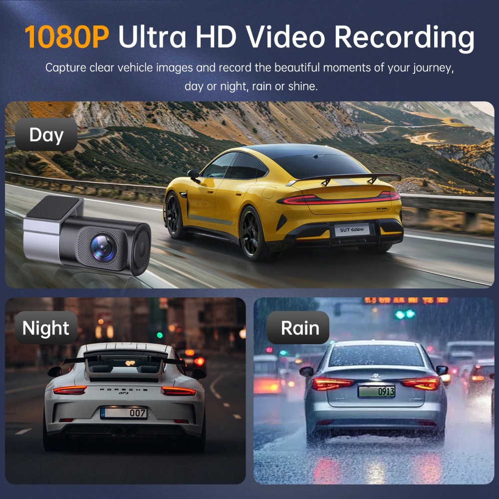 1080P Ultra HD Mini Dash Cam C - Panoramic Dash Cam 360 recension och pris