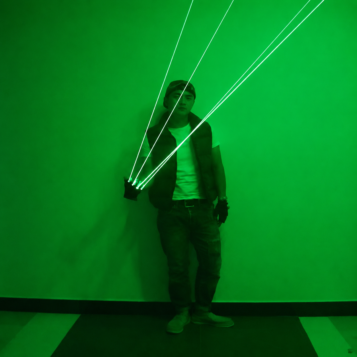 Green Laser Gloves with LED Li - Led Gloves Music recension och pris