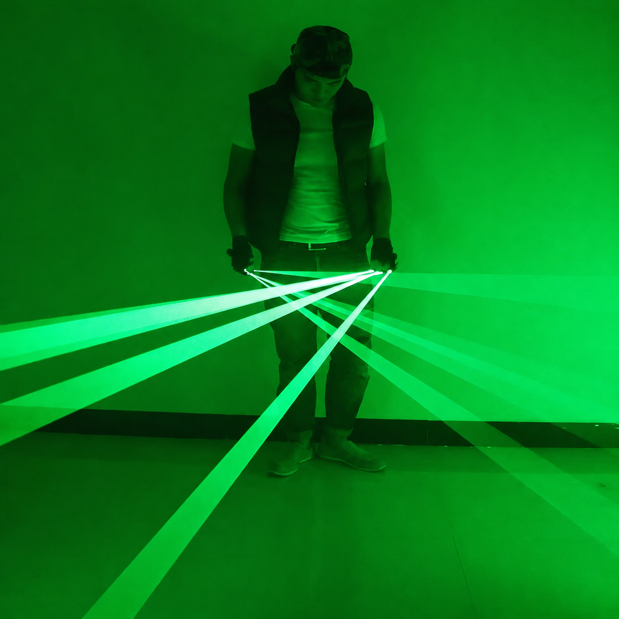 Green Laser Gloves with LED Li - Led Gloves Music recension och pris