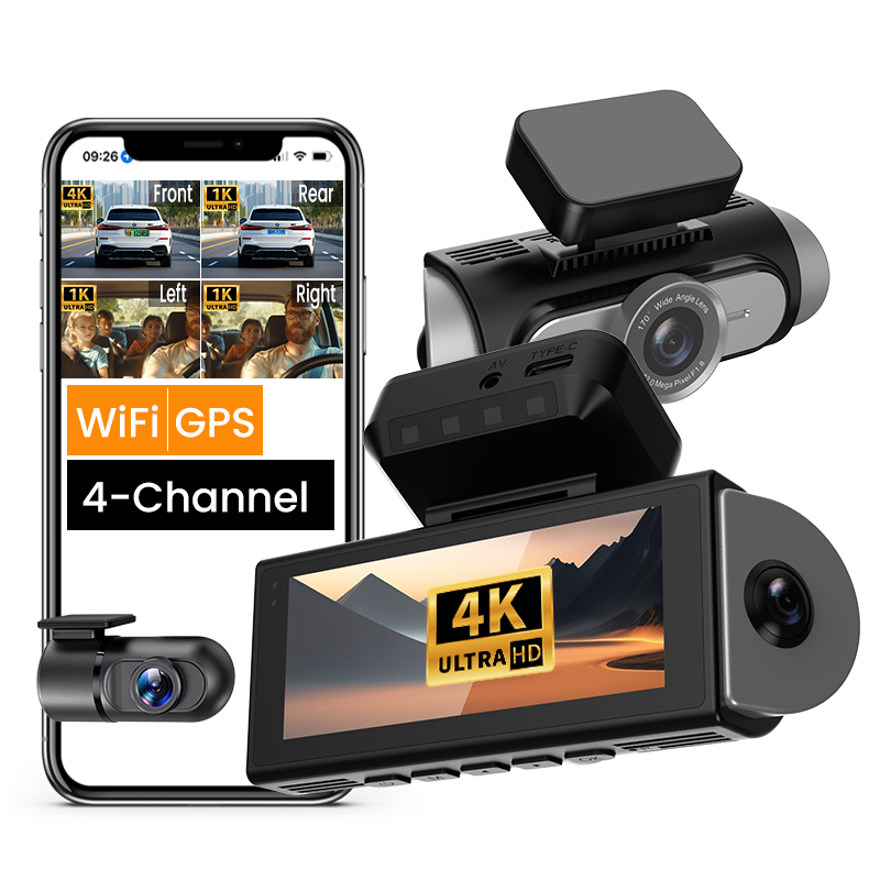 2026 WiFi GPS Car DVR Cam Vide - Panoramic Dash Cam 360 recension och pris