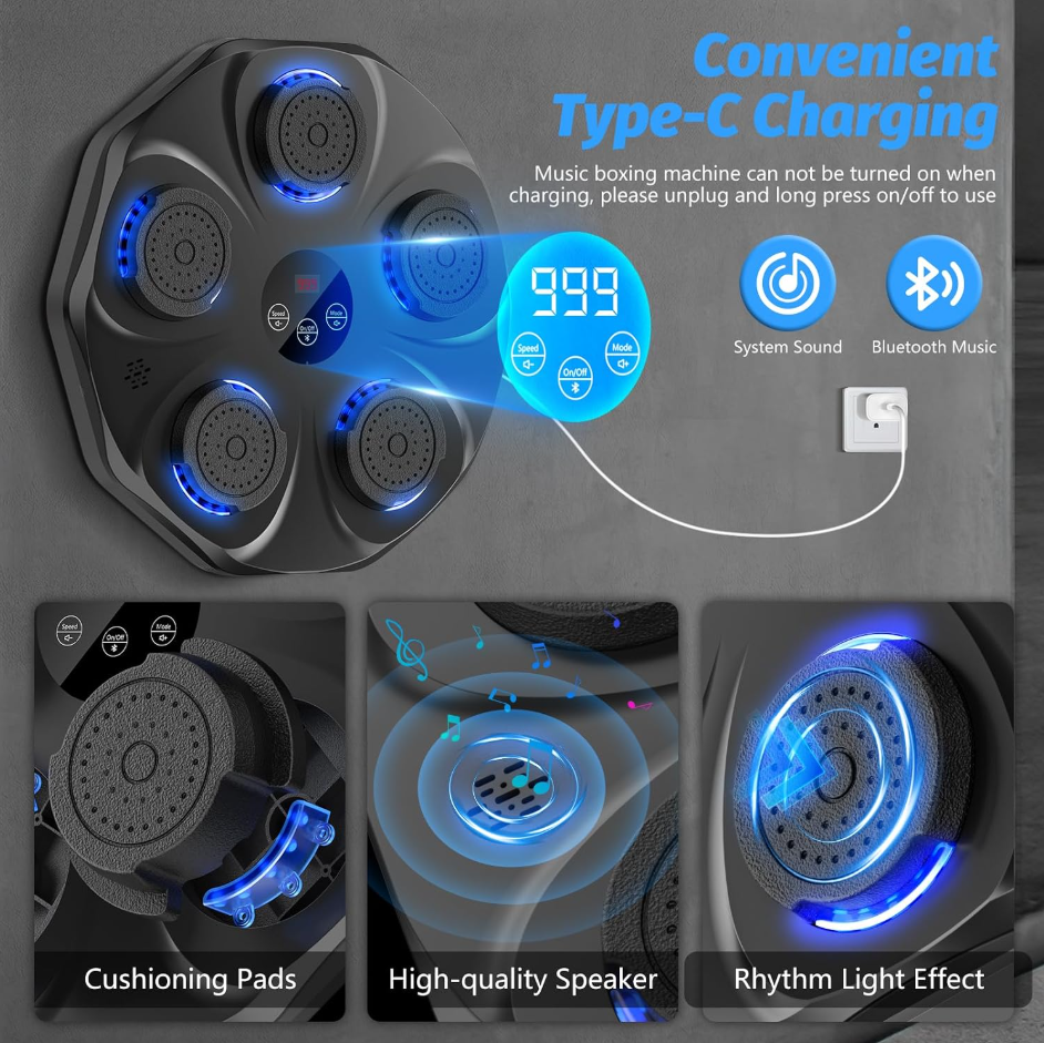 Smart Bluetooth Music Boxing M - Led Gloves Music recension och pris