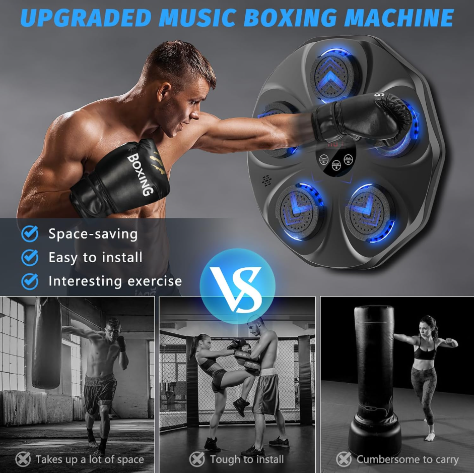 Smart Bluetooth Music Boxing M - Led Gloves Music recension och pris