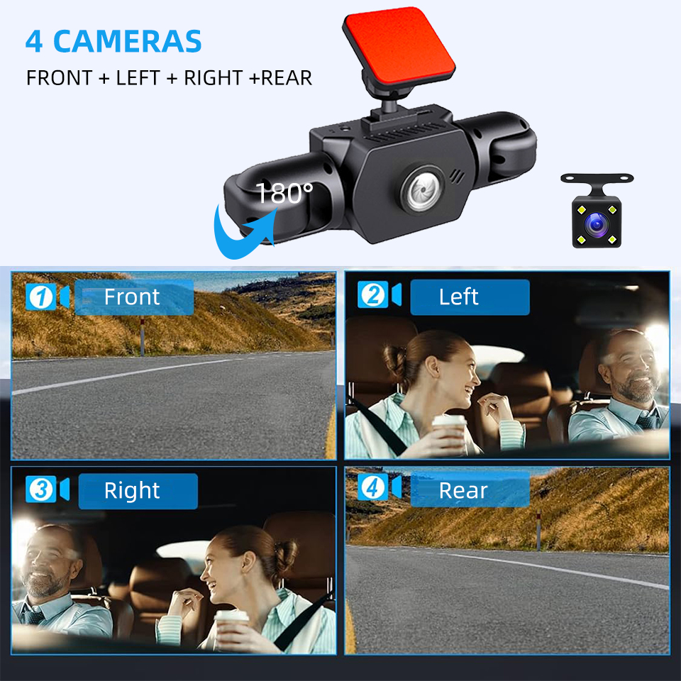 E-ACE 360° Car DVR 1080P DashC - Panoramic Dash Cam 360 recension och pris
