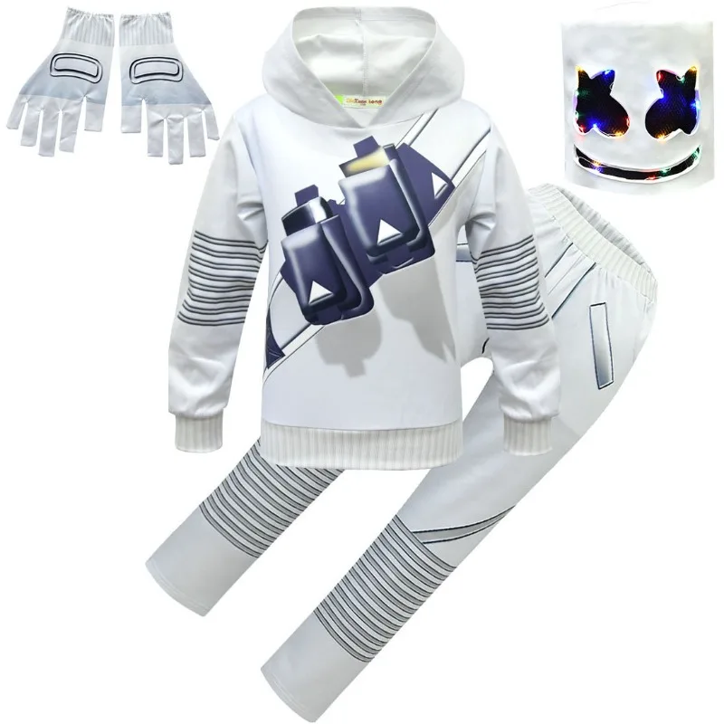 Kids Cosplay Costume Boys Mars - Led Gloves Music recension och pris