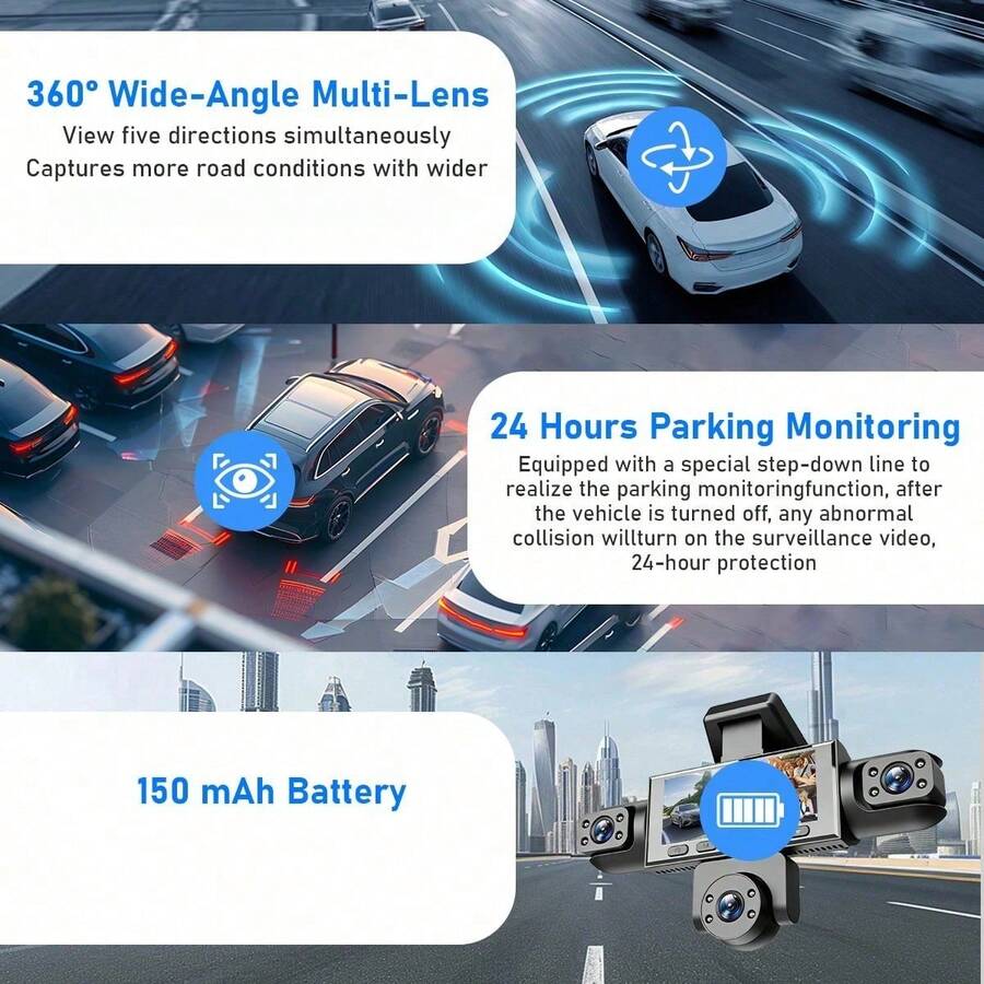 SKYWORTH SIDAKEYE 360° Panoram - Panoramic Dash Cam 360 recension och pris