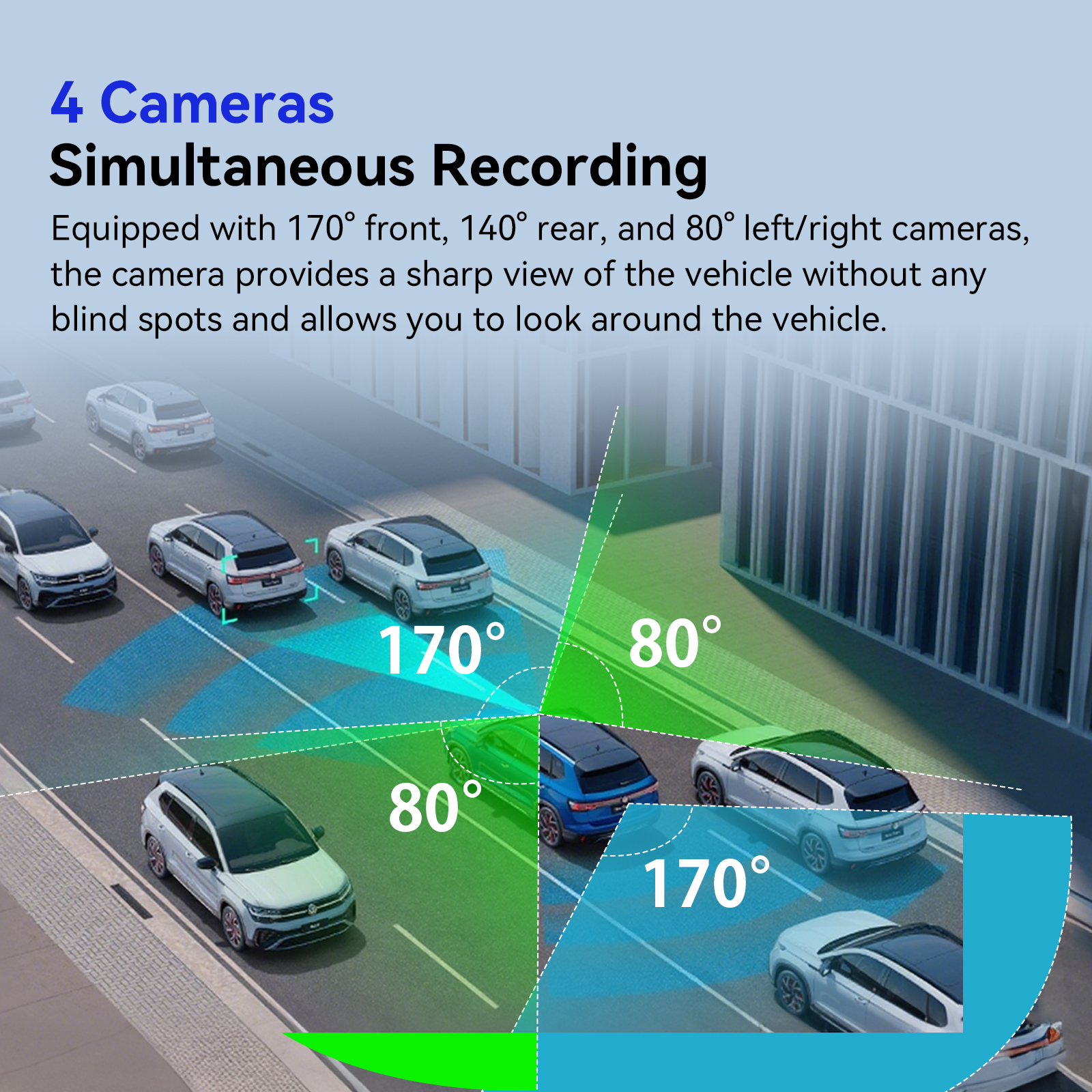 ADINKAM 11 Inch IPS 4-Channel  - Panoramic Dash Cam 360 recension och pris