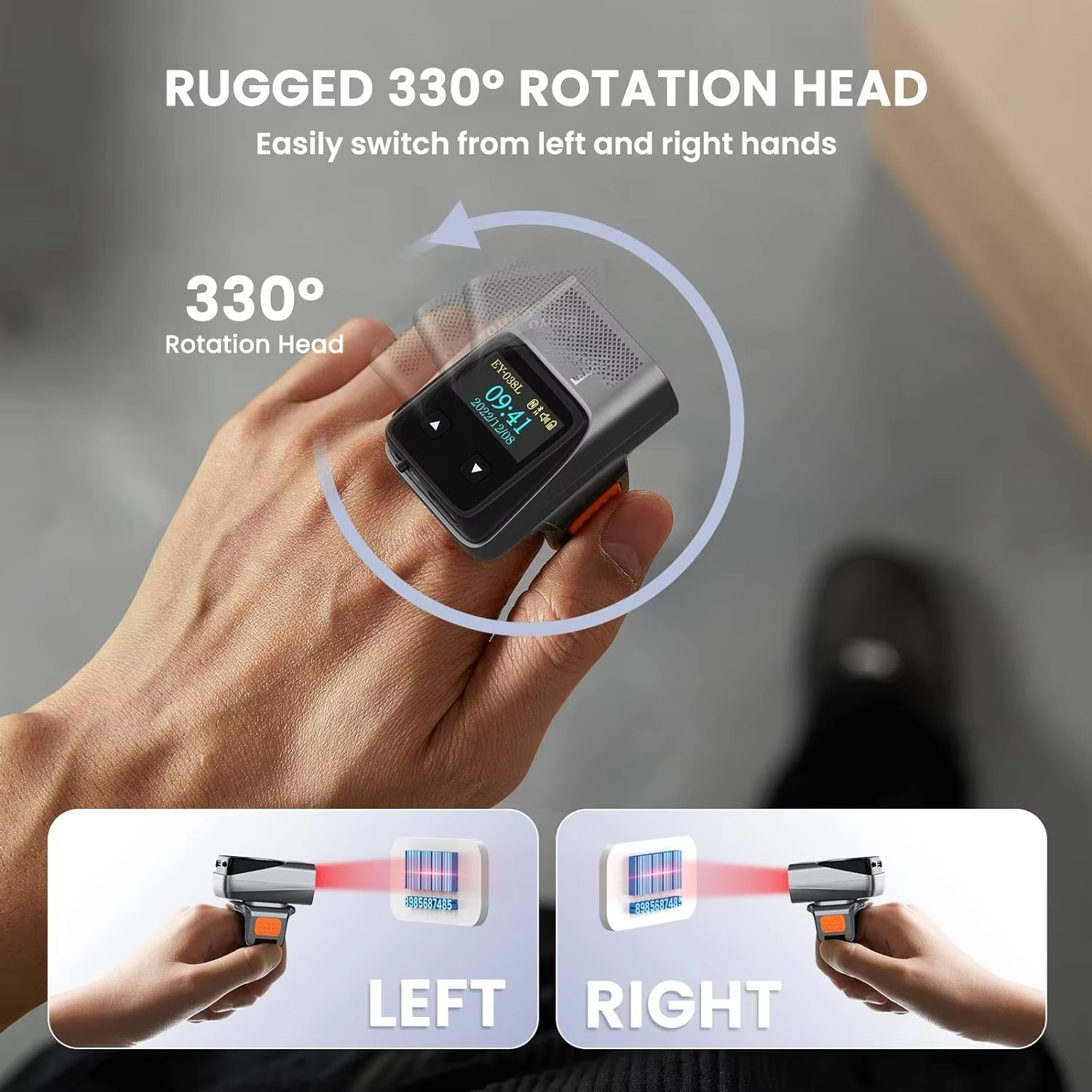 Eyoyo Mini 1D Wearable Wireles - Barcode Scanner Wireless recension och pris