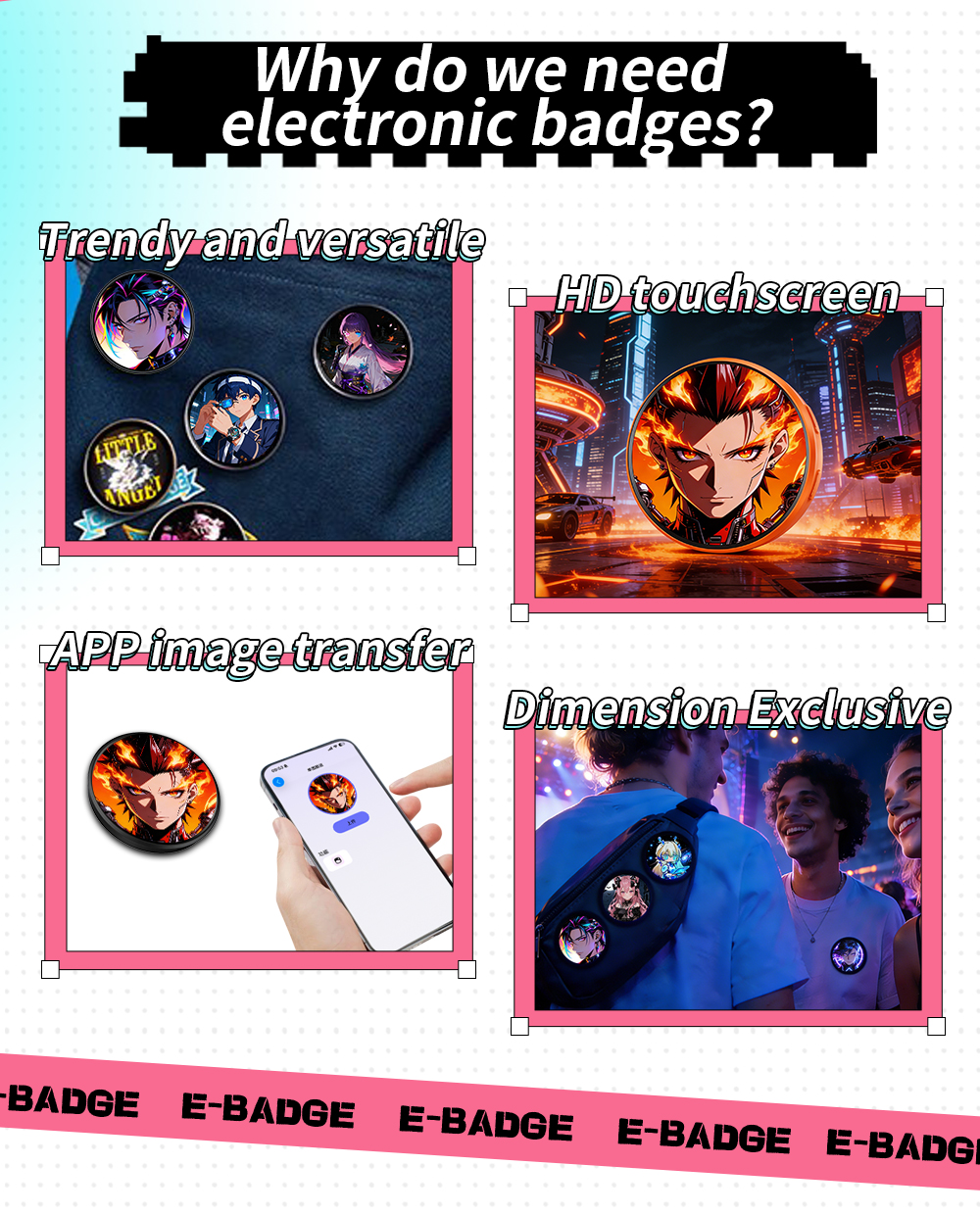 2026 new Smart Badge Electroni - Electronics Gadgets To Gift recension och pris