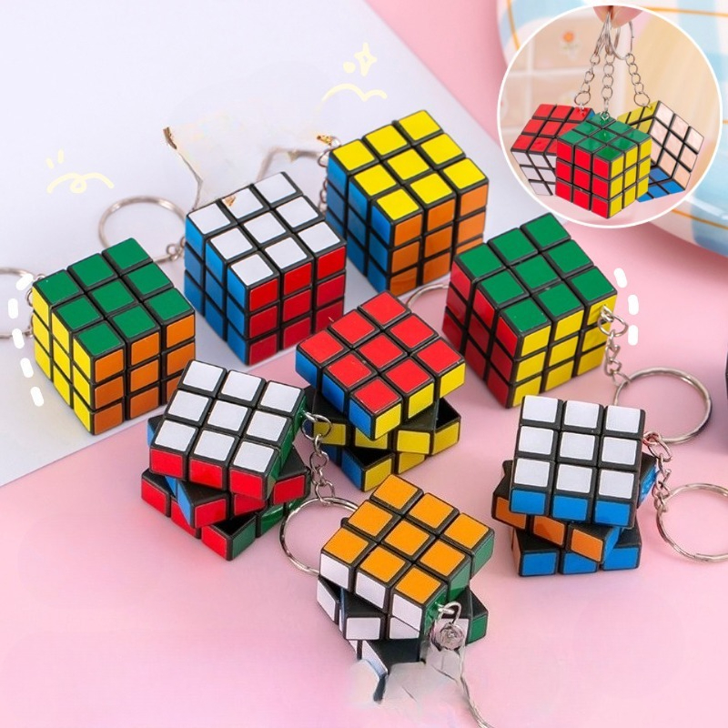 Mini 3x3 Magic Cube Keychain P - Electronics Gadgets Bag recension och pris