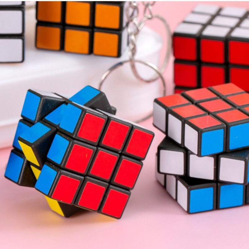 Mini 3x3 Magic Cube Keychain P - Electronics Gadgets Bag recension och pris