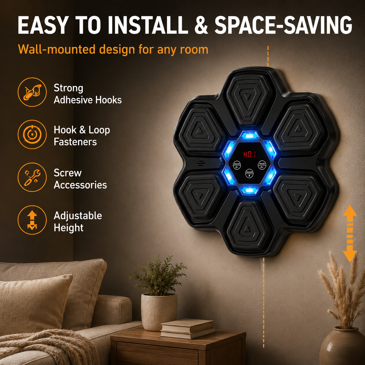 Wall Mounted Bluetooth Kids Bo - Led Gloves Music recension och pris