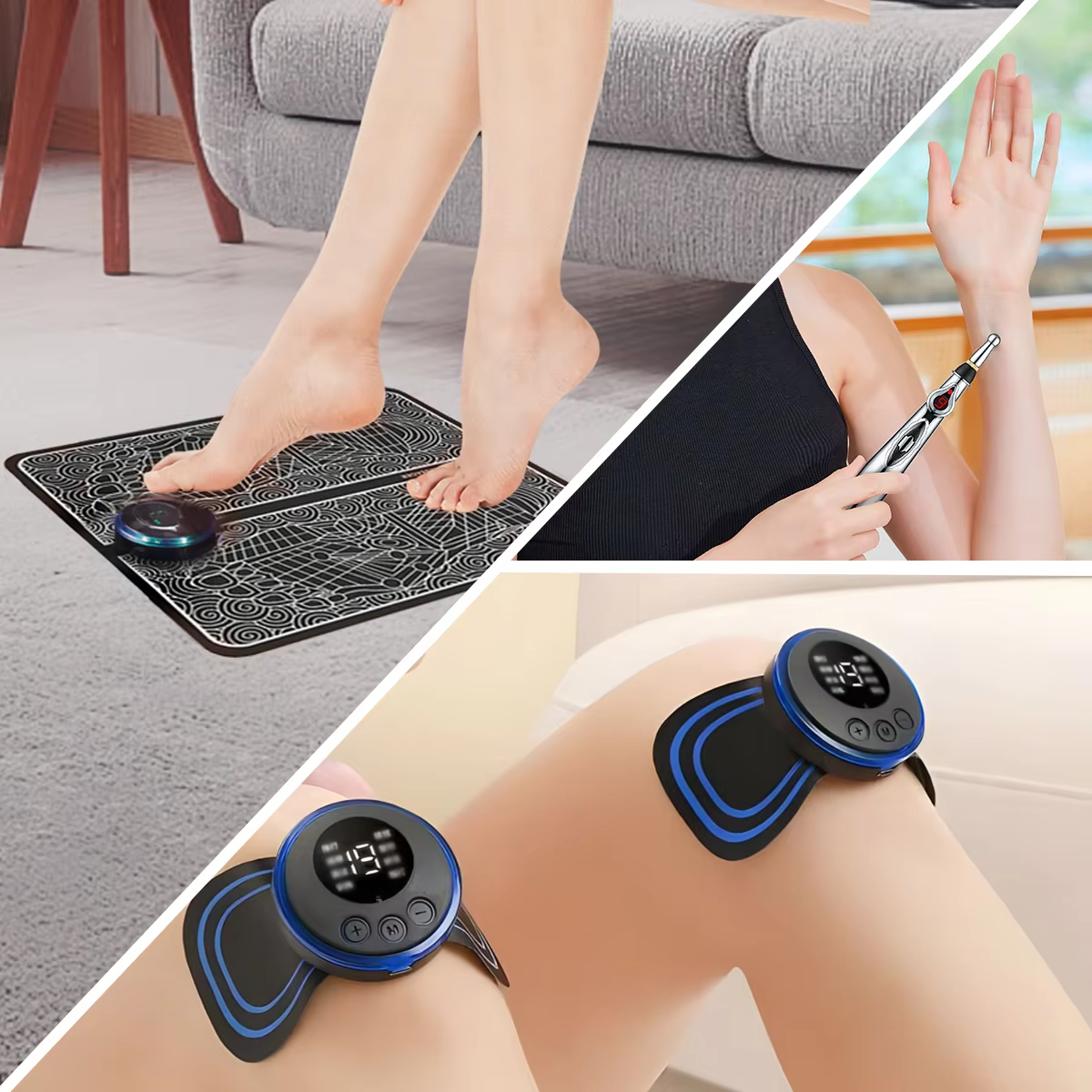 3PCS Home Massager Set EMS Foo - Unique Electronics Gadgets recension och pris
