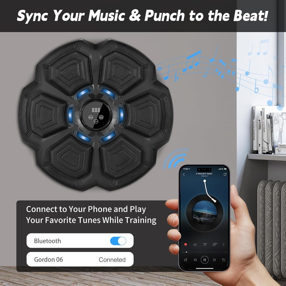 Interactive Music Boxing Machi - Led Gloves Music recension och pris