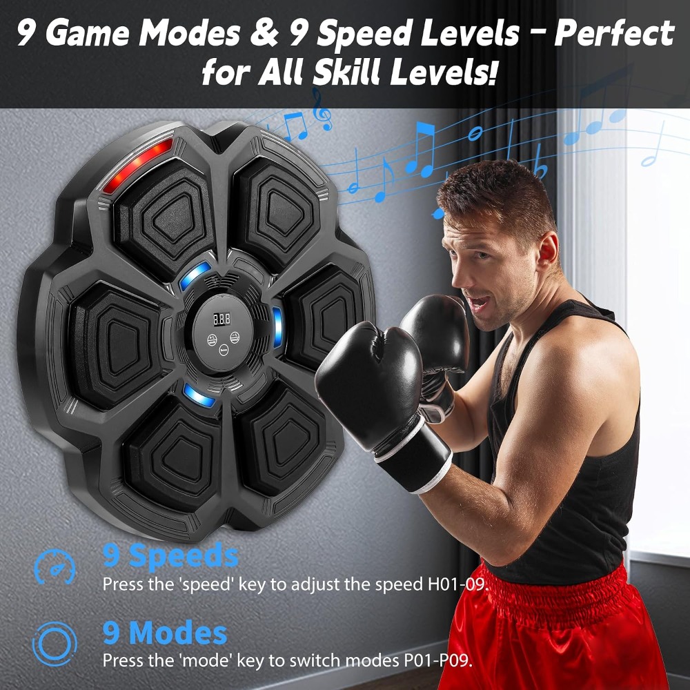 Interactive Music Boxing Machi - Led Gloves Music recension och pris