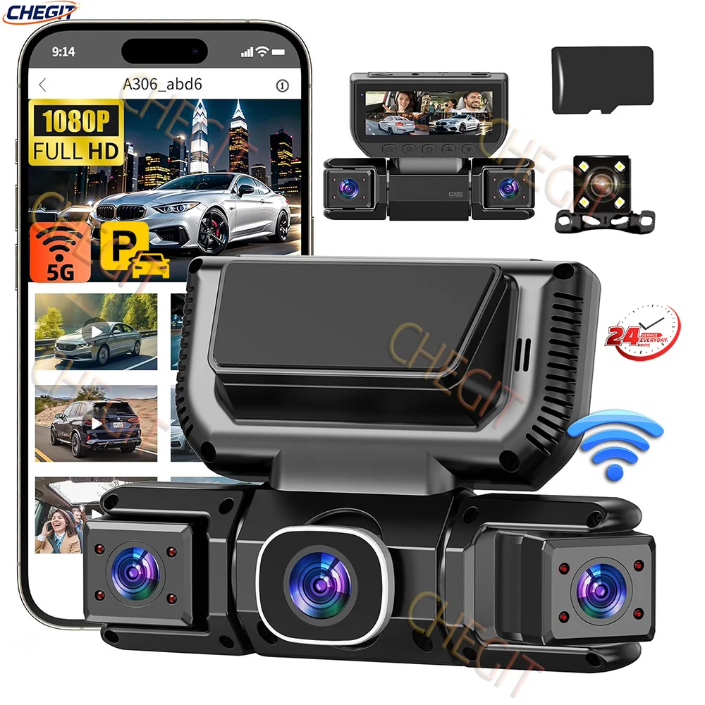360 Degrees 4Camera Front Left - Panoramic Dash Cam 360 recension och pris