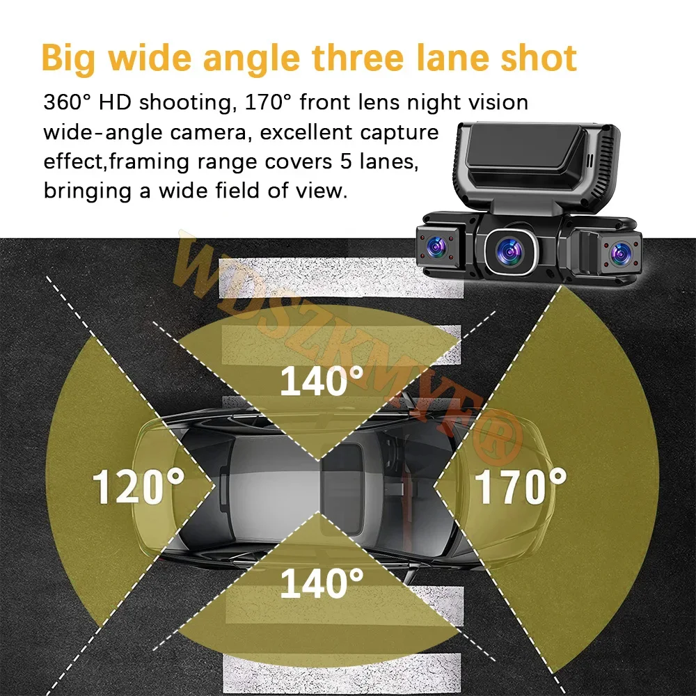 360 Degrees 4Camera Front Left - Panoramic Dash Cam 360 recension och pris